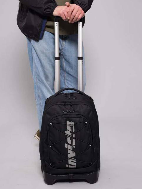 LOGO ACTIVE NEW PLUG Abnehmbarer Trolley-Rucksack mit 2 R&auml;dern Schwarz - Rucks&auml;cke mit Trolleyfunktion