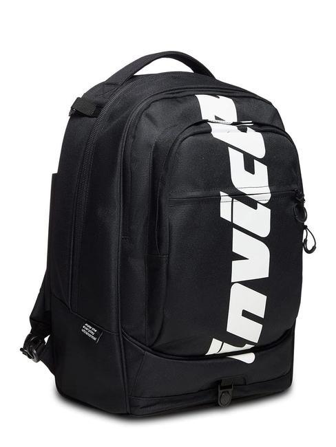 LOGO NEW PLUG Abnehmbarer Trolley-Rucksack mit 2 R&auml;dern Schwarz - Rucks&auml;cke mit Trolleyfunktion