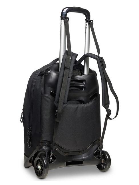 LOGO NEW PLUG Abnehmbarer Trolley-Rucksack mit 2 R&auml;dern Schwarz - Rucks&auml;cke mit Trolleyfunktion