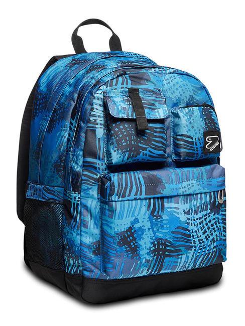 THE DOUBLE PRO XXL Rucksack mit kabellosen Kopfh&ouml;rern blautief - Rucks&auml;cke f&uuml;r Schule &amp; Freizeit
