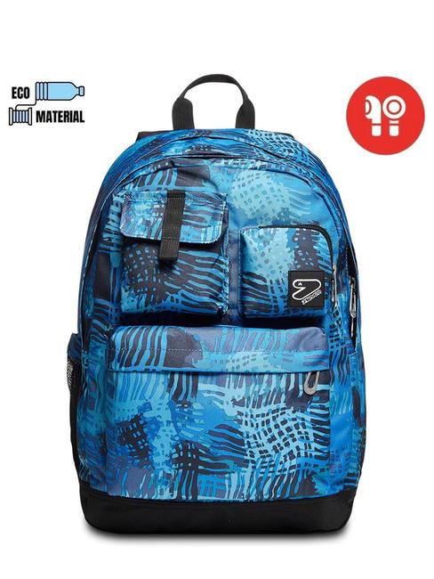 THE DOUBLE PRO XXL Rucksack mit kabellosen Kopfh&ouml;rern blautief - Rucks&auml;cke f&uuml;r Schule &amp; Freizeit