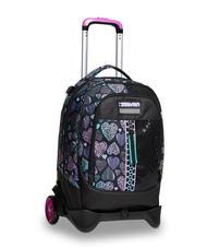 SEVEN PATCHYHEART GIRL JACK Abnehmbarer Trolley-Rucksack mit 2 R&auml;dern Schwarz - Rucks&auml;cke mit Trolleyfunktion - 4