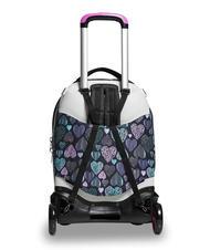 SEVEN PATCHYHEART GIRL JACK Abnehmbarer Trolley-Rucksack mit 2 R&auml;dern Schwarz - Rucks&auml;cke mit Trolleyfunktion - 7