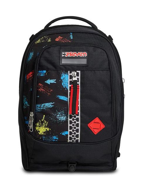 SCRATCH BOY JACK Abnehmbarer Trolley-Rucksack mit 2 R&auml;dern Schwarz - Rucks&auml;cke mit Trolleyfunktion