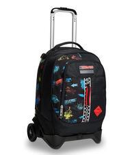 SEVEN SCRATCH BOY JACK Abnehmbarer Trolley-Rucksack mit 2 R&auml;dern Schwarz - Rucks&auml;cke mit Trolleyfunktion - 3