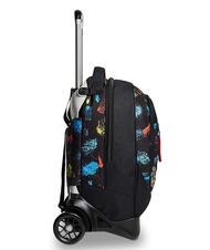 SEVEN SCRATCH BOY JACK Abnehmbarer Trolley-Rucksack mit 2 R&auml;dern Schwarz - Rucks&auml;cke mit Trolleyfunktion - 4