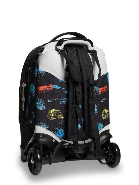 SCRATCH BOY JACK Abnehmbarer Trolley-Rucksack mit 2 R&auml;dern Schwarz - Rucks&auml;cke mit Trolleyfunktion