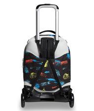 SEVEN SCRATCH BOY JACK Abnehmbarer Trolley-Rucksack mit 2 R&auml;dern Schwarz - Rucks&auml;cke mit Trolleyfunktion - 7