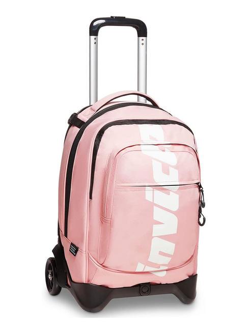 LOGO NEW PLUG Abnehmbarer Trolley-Rucksack mit 2 R&auml;dern blass lila - Rucks&auml;cke mit Trolleyfunktion