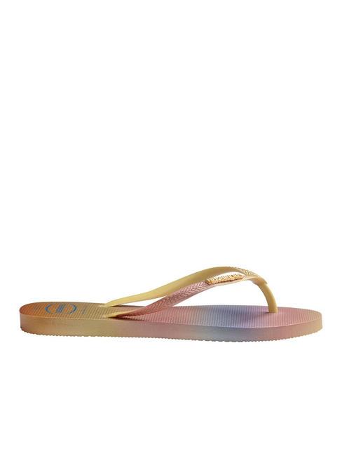 SLIM GRADIENT Flip Flops gelbe Pixel - Damenschuhe