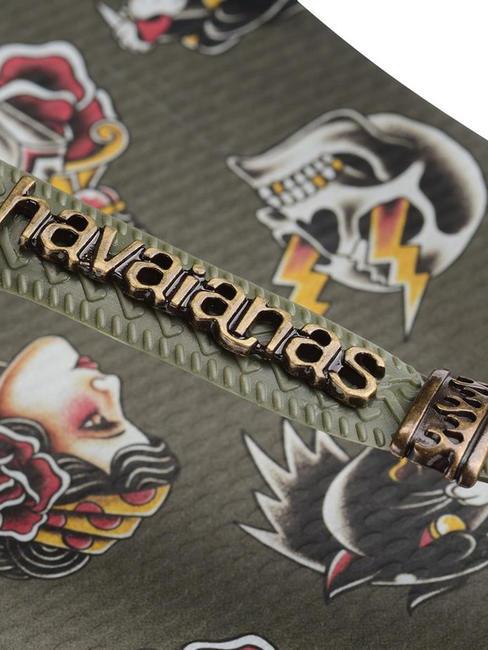 TOP TRIBO Flip Flops schwarz/moos - Herrenschuhe