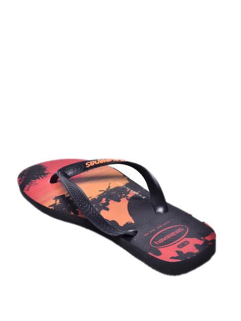 Infradito HYPE schwarz/schwarz/begonienorange - Herrenschuhe