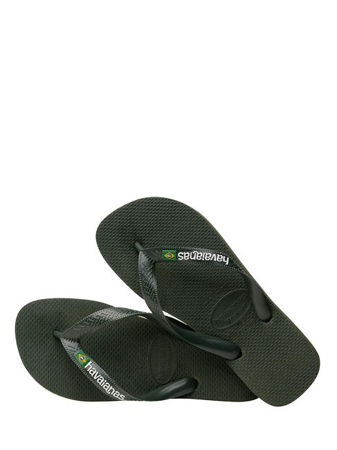 BRASIL LOGO Flip-Flops f&uuml;r Herren Schwarz Schwarz - Schuhe Unisex