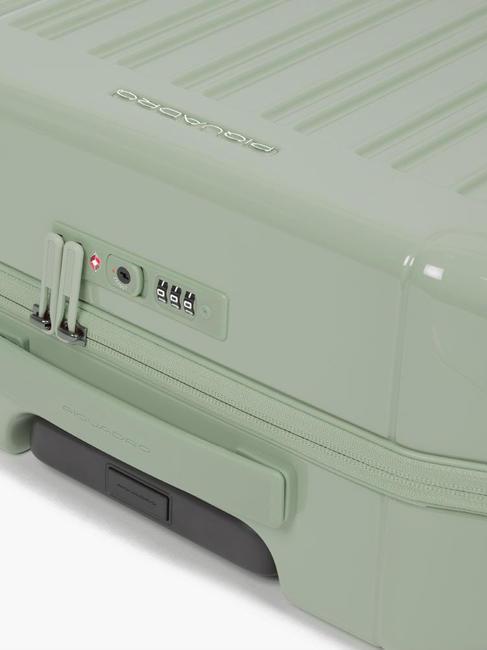 PQ-LIGHT Ultraflacher Kabinentrolley GRÜN - Handgepäck