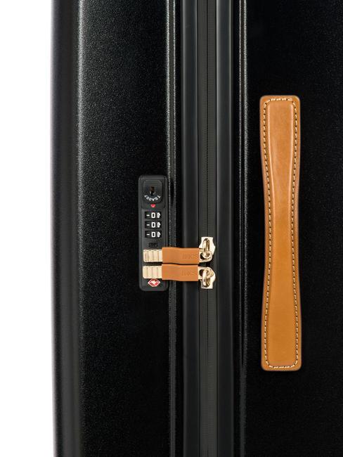 AMALFI Trolley mittlerer Gr&ouml;&szlig;e Schwarz - Harte Trolleys