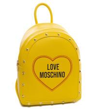 LOVE MOSCHINO LOGO CUORE Rucksack Gelb - Damentaschen - 4