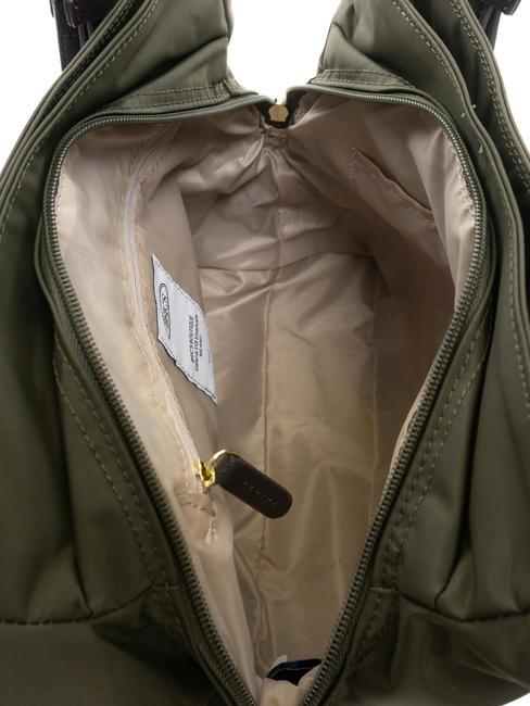 X-BAG Schultertasche oliv / dunkelbraun - Damentaschen