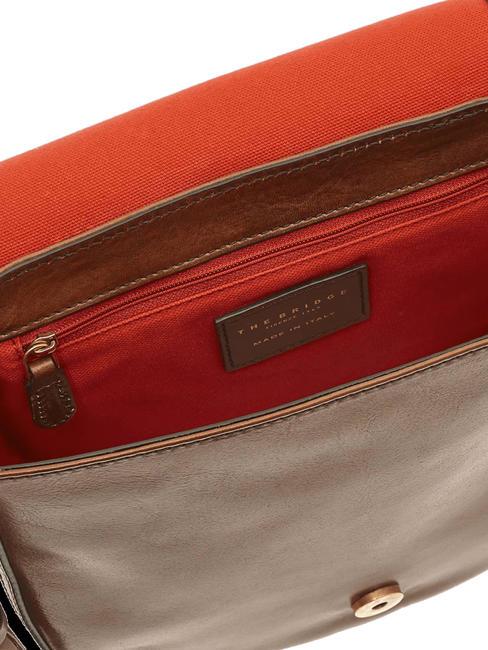 PEARLDISTRICT Doppelfunktionstasche aus Leder BRAUN - Damentaschen