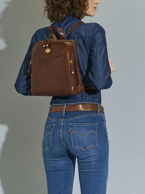 STORY DONNA Rucksack aus Leder BRAUN - Damentaschen