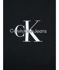 CALVIN KLEIN CK JEANS MONOLOGO Schmal geschnittenes T-Shirt aus Baumwolle Ck Schwarz - T-Shirts und Tops f&uuml;r Damen - 4