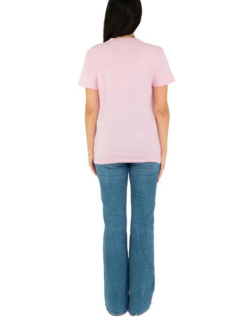 RONDON Baumwoll-T-Shirt mit Strasssteinen rosa - T-Shirts und Tops f&uuml;r Damen