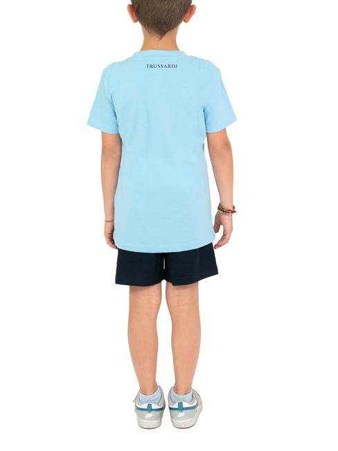 KUNIP Set aus T-Shirt und Bermuda azurblau/blau - Trainingsanzüge für Kinder