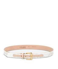 ALVIERO MARTINI PRIMA CLASSE GEO WHITE Kürzbarer Gürtel - Gürtel