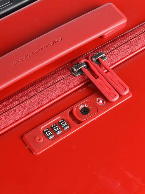 PQ-LIGHT Großer ultraschlanker Trolley ROT - Harte Trolleys