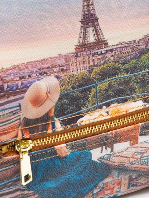 YESBAG  Handtasche, mit Schultergurt, Allover-Druck Pariser Ansicht - Damentaschen