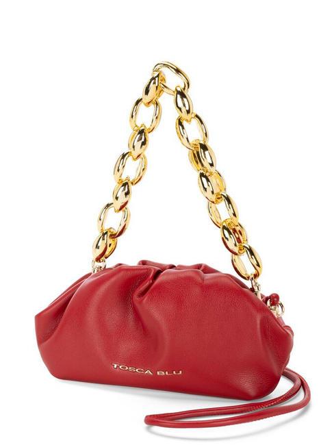 DUBAI Clutch mit Kettengriff Dunkelrot - Damentaschen