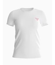 GUESS MINI TRIANGLE Schmal geschnittenes T-Shirt purweiß - T-Shirts und Tops für Damen - 4