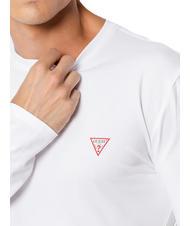 GUESS MINI TRIANGLE Langärmliges T-Shirt purweiß - Herren-T-Shirts - 3