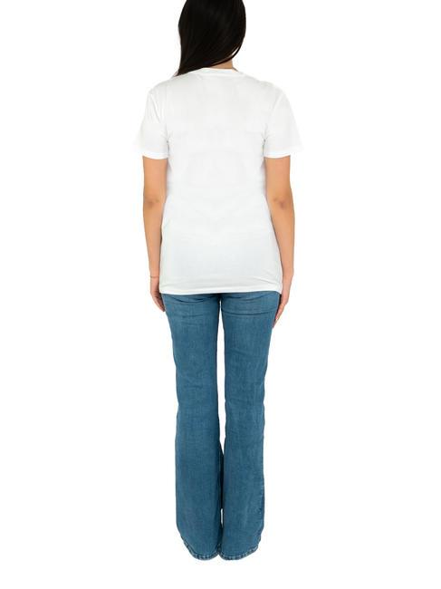 RONDON Baumwoll-T-Shirt mit Strasssteinen Weiss - T-Shirts und Tops f&uuml;r Damen