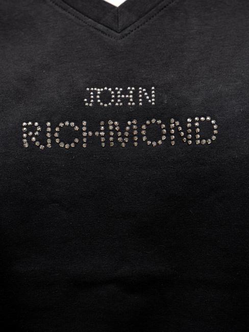 RONDON Baumwoll-T-Shirt mit Strasssteinen Schwarz - T-Shirts und Tops f&uuml;r Damen