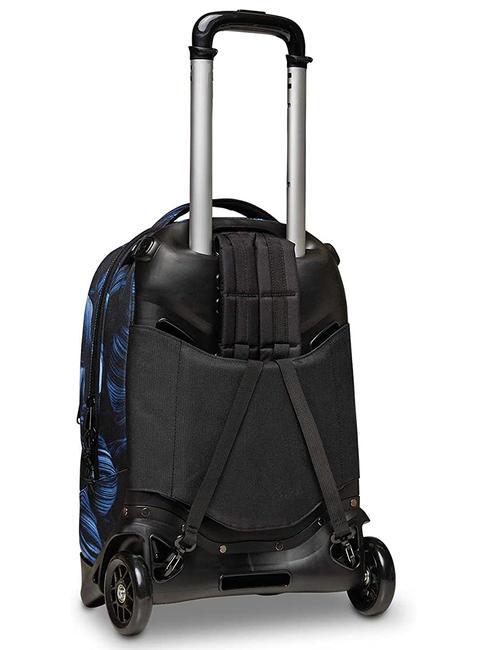 NEW WAY NEW PLUG Fantasy Rucksack mit abnehmbarem Trolley dunklere Bl&auml;tter - Rucks&auml;cke mit Trolleyfunktion