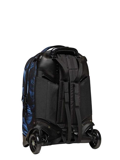 NEW WAY NEW PLUG Fantasy Rucksack mit abnehmbarem Trolley dunklere Bl&auml;tter - Rucks&auml;cke mit Trolleyfunktion