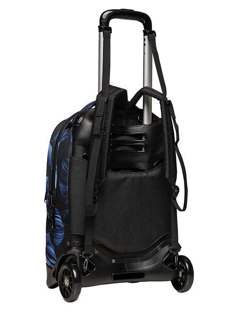 NEW WAY NEW PLUG Fantasy Rucksack mit abnehmbarem Trolley dunklere Bl&auml;tter - Rucks&auml;cke mit Trolleyfunktion