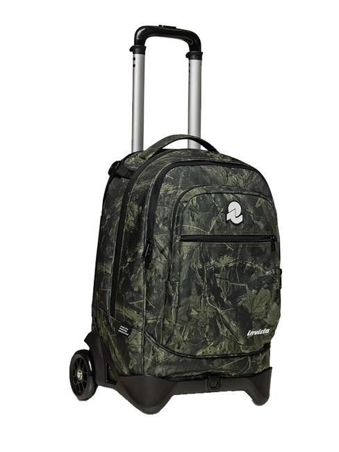 NEW WAY NEW PLUG Fantasy Rucksack mit abnehmbarem Trolley Laub gr&uuml;n - Rucks&auml;cke mit Trolleyfunktion