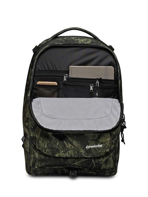 NEW WAY NEW PLUG Fantasy Rucksack mit abnehmbarem Trolley Laub gr&uuml;n - Rucks&auml;cke mit Trolleyfunktion