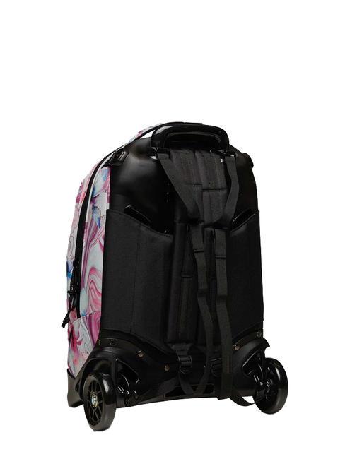 NEW WAY NEW PLUG Fantasy Rucksack mit abnehmbarem Trolley Marmorblume - Rucks&auml;cke mit Trolleyfunktion