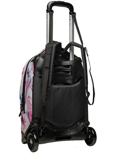 NEW WAY NEW PLUG Fantasy Rucksack mit abnehmbarem Trolley Marmorblume - Rucks&auml;cke mit Trolleyfunktion