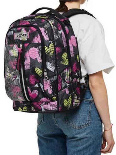 JACK KIDDIE CRUSH Abnehmbarer 3-in-1-Trolley-Rucksack mit drei Rollen IBIS ROSE - Rucks&auml;cke mit Trolleyfunktion