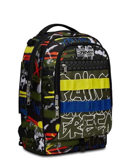 JACK FLUO BELTS Trolley-Rucksack 3 in 1, abnehmbar Tarngr&uuml;n - Rucks&auml;cke mit Trolleyfunktion