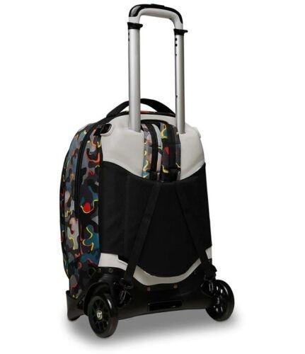 JACK DYE ON Rucksack mit abnehmbarem Trolley rot orange - Rucks&auml;cke mit Trolleyfunktion