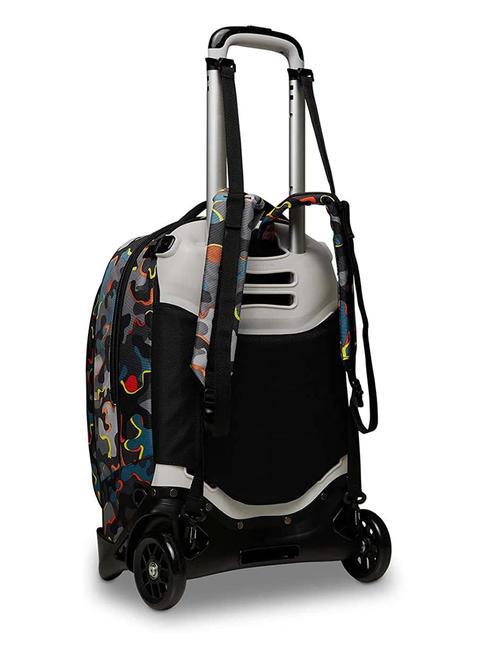 JACK DYE ON Rucksack mit abnehmbarem Trolley rot orange - Rucks&auml;cke mit Trolleyfunktion
