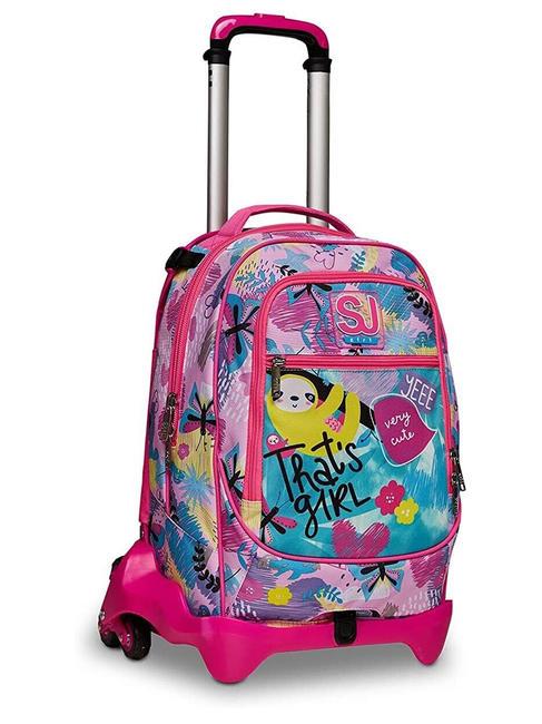 CLACK IT GIRL JACK Rucksack mit abnehmbarem Trolley Meerwasser - Rucks&auml;cke mit Trolleyfunktion