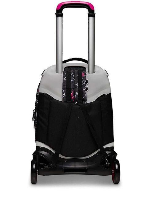 JACK ZIPPER GLAMY Abnehmbarer Trolley-Rucksack Stahlgrau - Rucks&auml;cke mit Trolleyfunktion