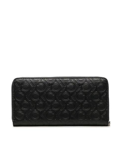 CK MUST Geldb&ouml;rse mit umlaufendem Rei&szlig;verschluss ckschwarz - Brieftaschen Damen
