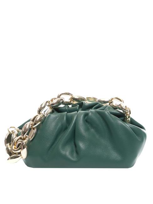 DUBAI Clutch mit Kettengriff gr&uuml;n - Damentaschen