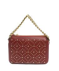 TOSCA BLU MILANO Ledertasche mit Nieten Dunkelrot - Damentaschen - 4